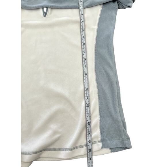 Columbia Women's Glacial Fleece lii 1/2 Zip Size M White/blue - Picture 5 of 6